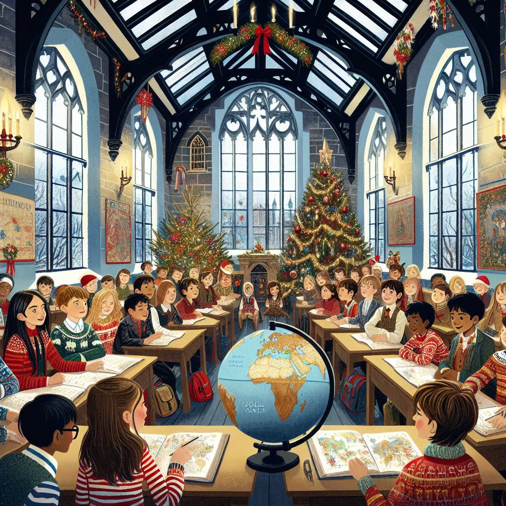 2) Christmas AI Generated Card - Newcastle, Education and having fun, and Christmas spirit (e5d54)