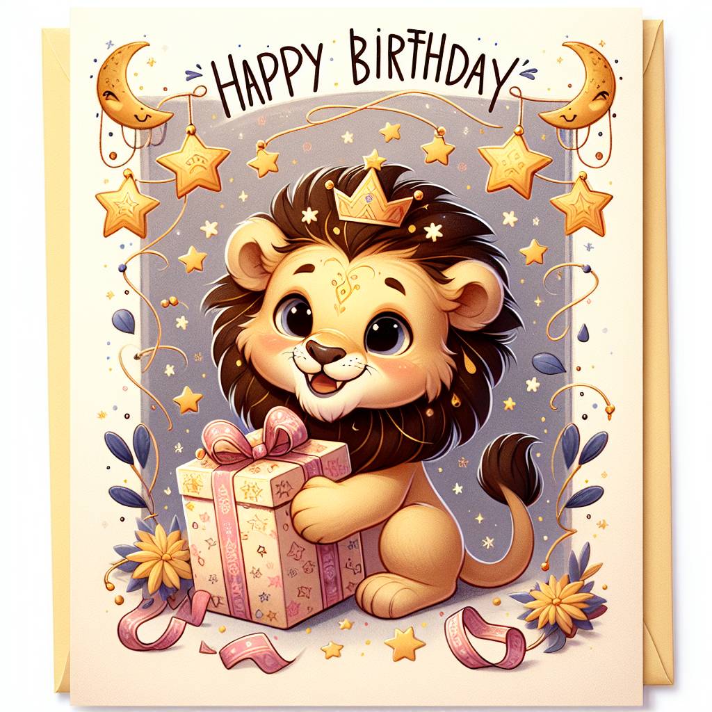 2) Birthday AI Generated Card - Leo Birthday Cards (e9af2)