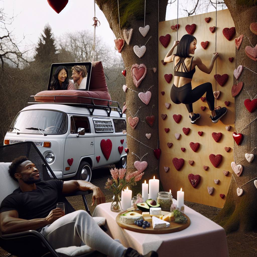 2) Valentines-day AI Generated Card - Climbing , Running, Cheese, Avocado , TV , VW Transporter, and Podcasts (2df4d)