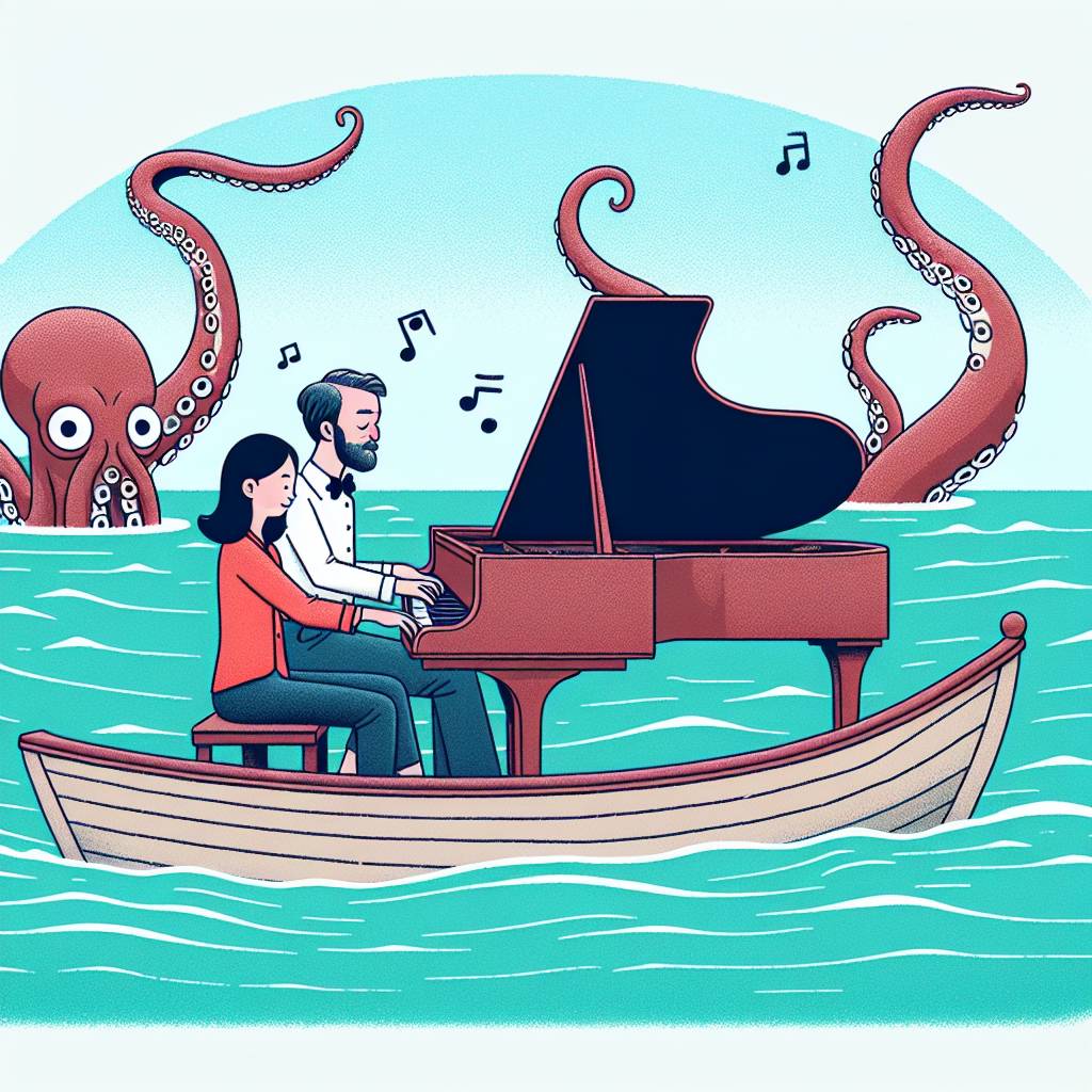 1) Anniversary AI Generated Card - Composing, and Kraken (461d0)