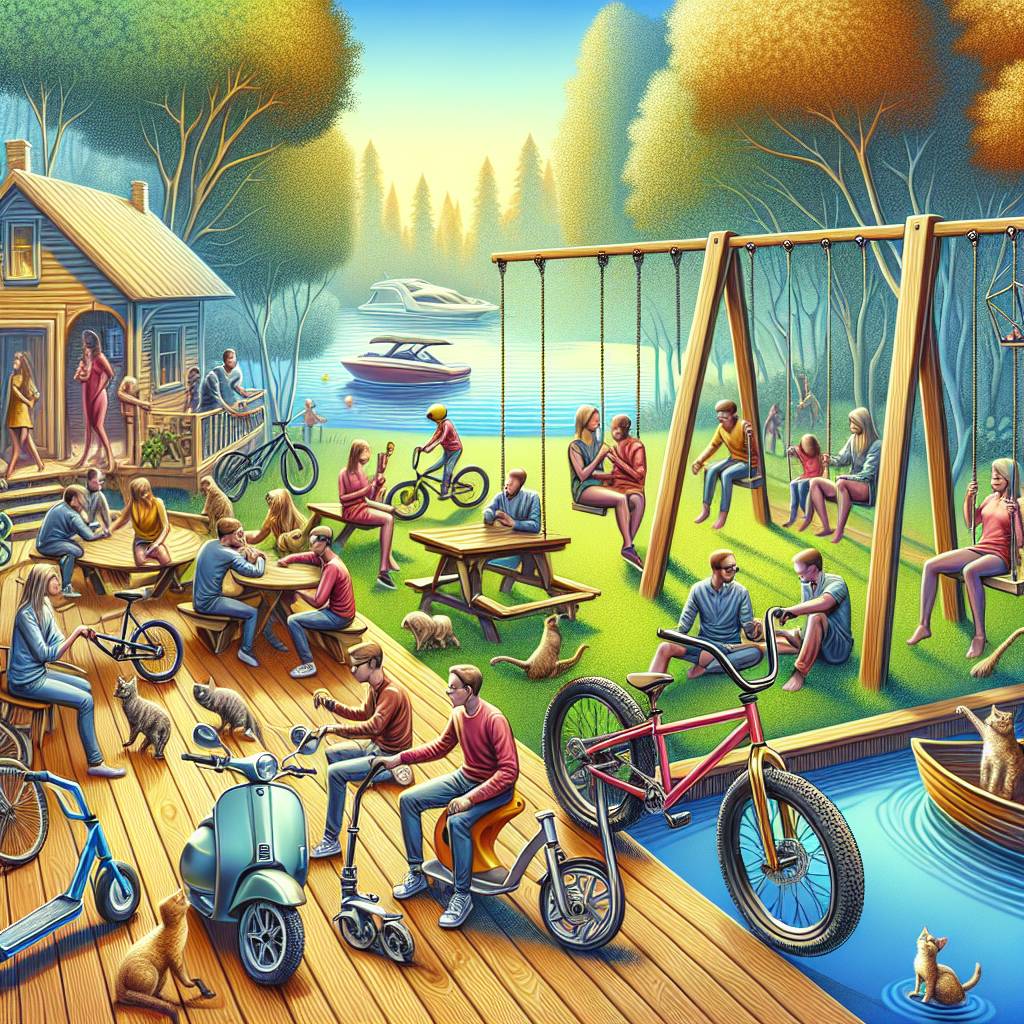 2) Birthday AI Generated Card - Mountain bikes, Scooters, Bmx, Friends , Engineering, Cats, Swings, Outside, and Boats (9b784)