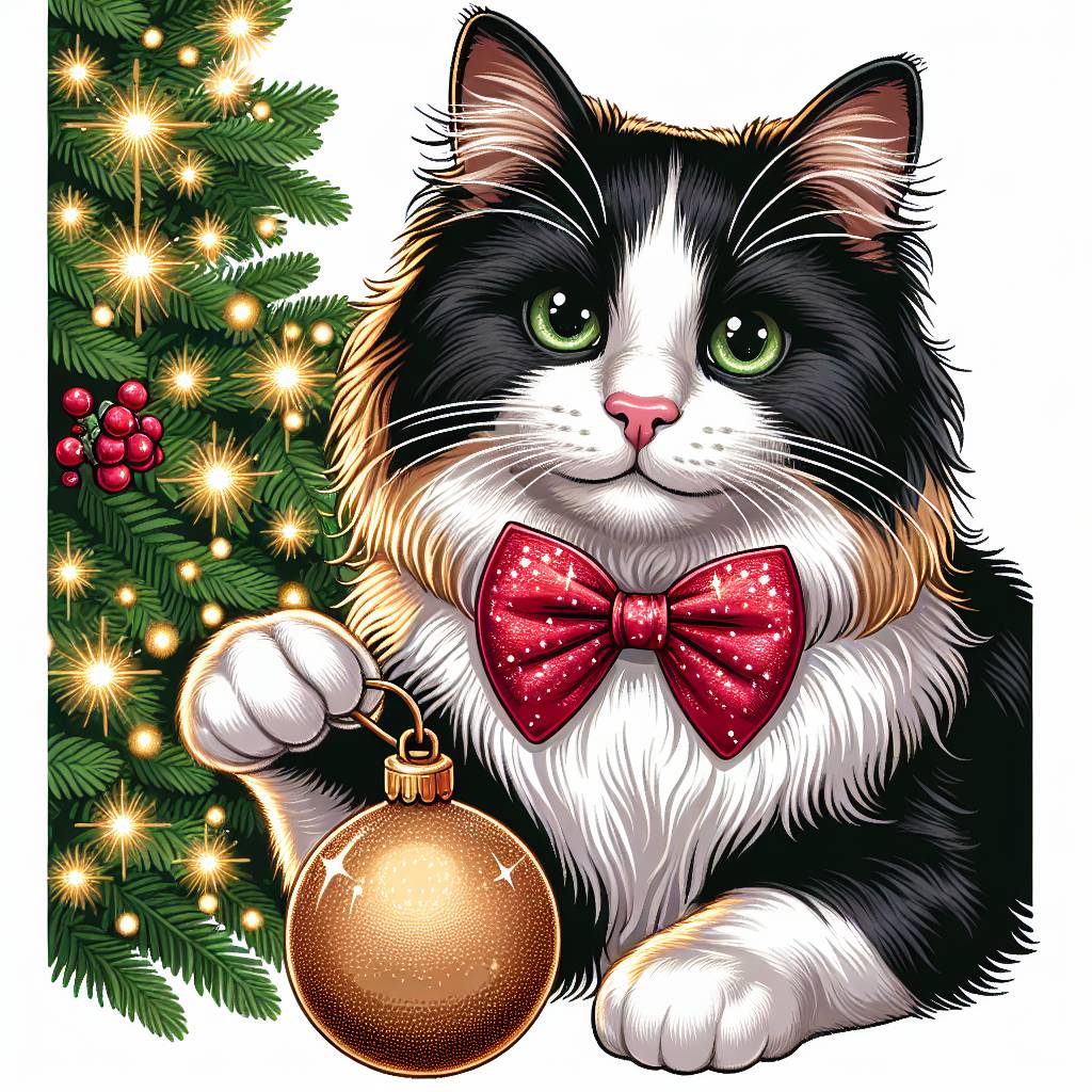 3) Christmas AI Generated Card - Pet Upload(133fa)