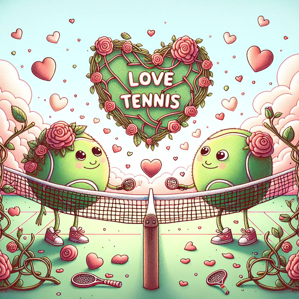2) Valentines-day AI Generated Card - Love tennis (1e8ba)