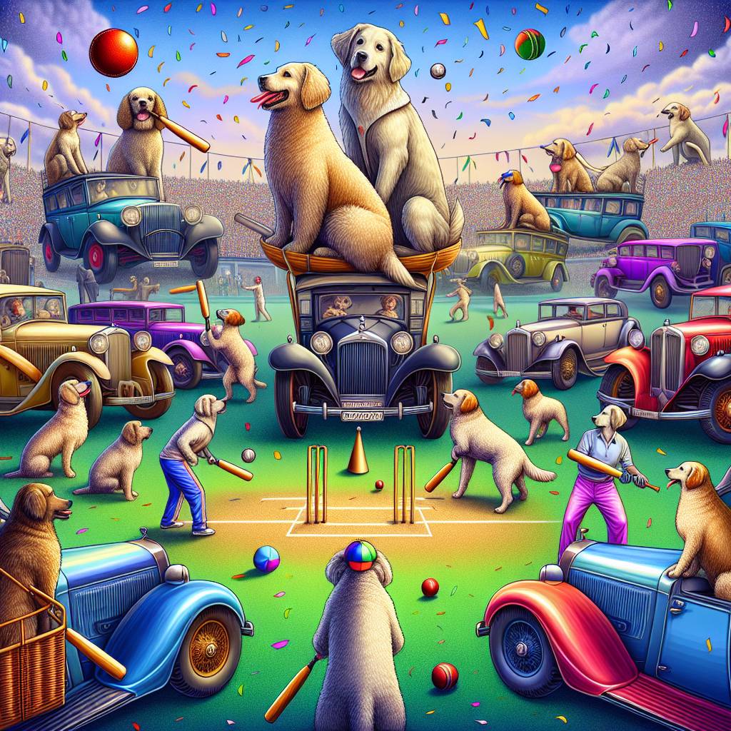 2) Birthday AI Generated Card - Dogs, Cars, and Cricket