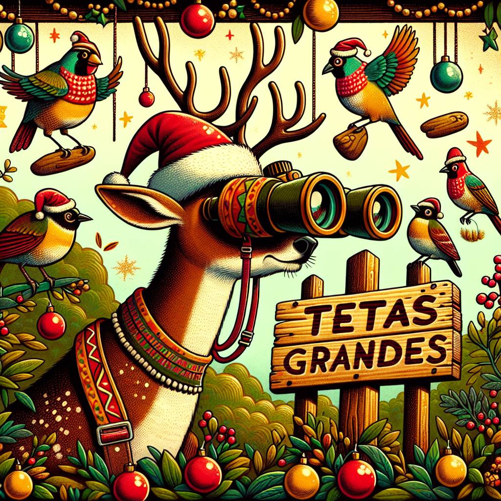 2) Christmas AI Generated Card - Bird Watching, and Mexico (e71eb)