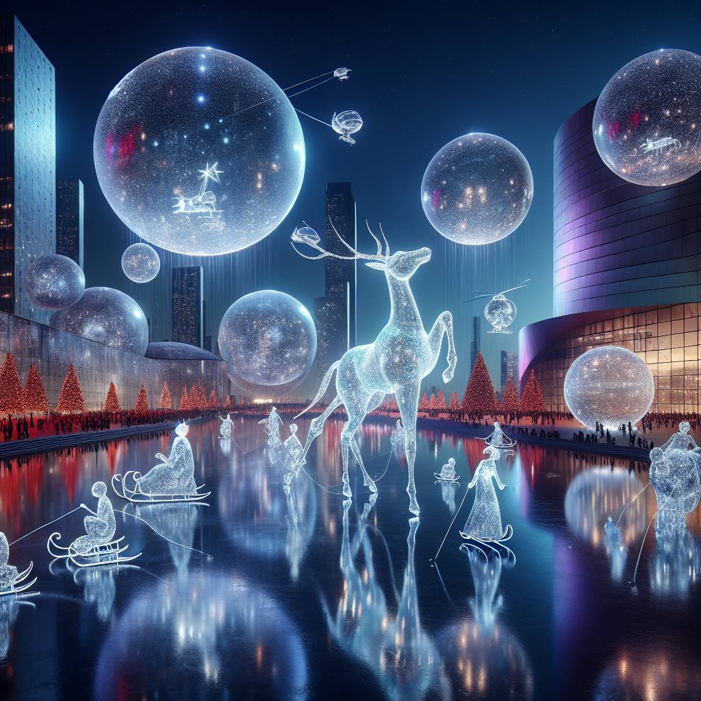 4) Christmas AI Generated Card - a christmassy scene in media city manchester (b3b06)