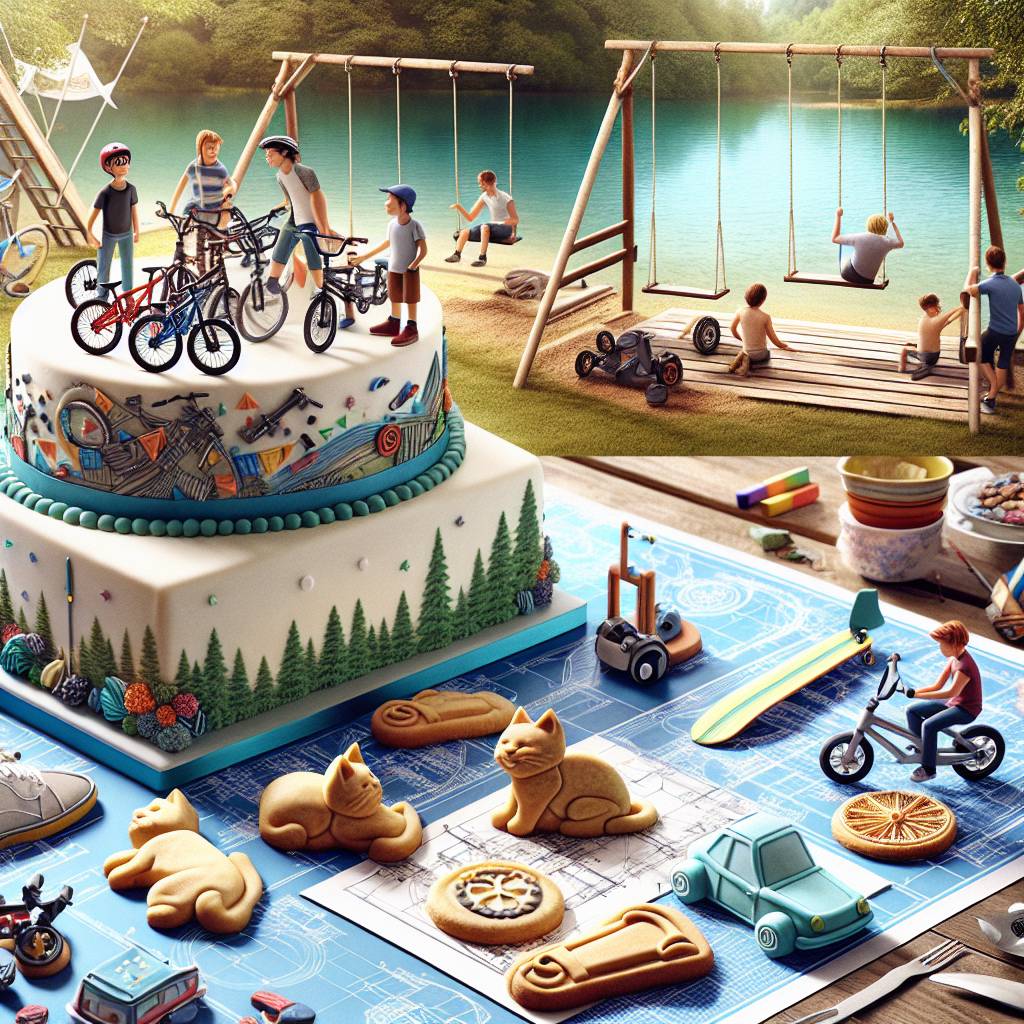 2) Birthday AI Generated Card - Mountain bikes, Scooters, Bmx, Friends , Engineering, Cats, Swings, Outside, and Boats (29dd9)