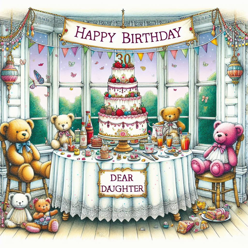 3) Birthday AI Generated Card - 30th   daughter (18ec6)