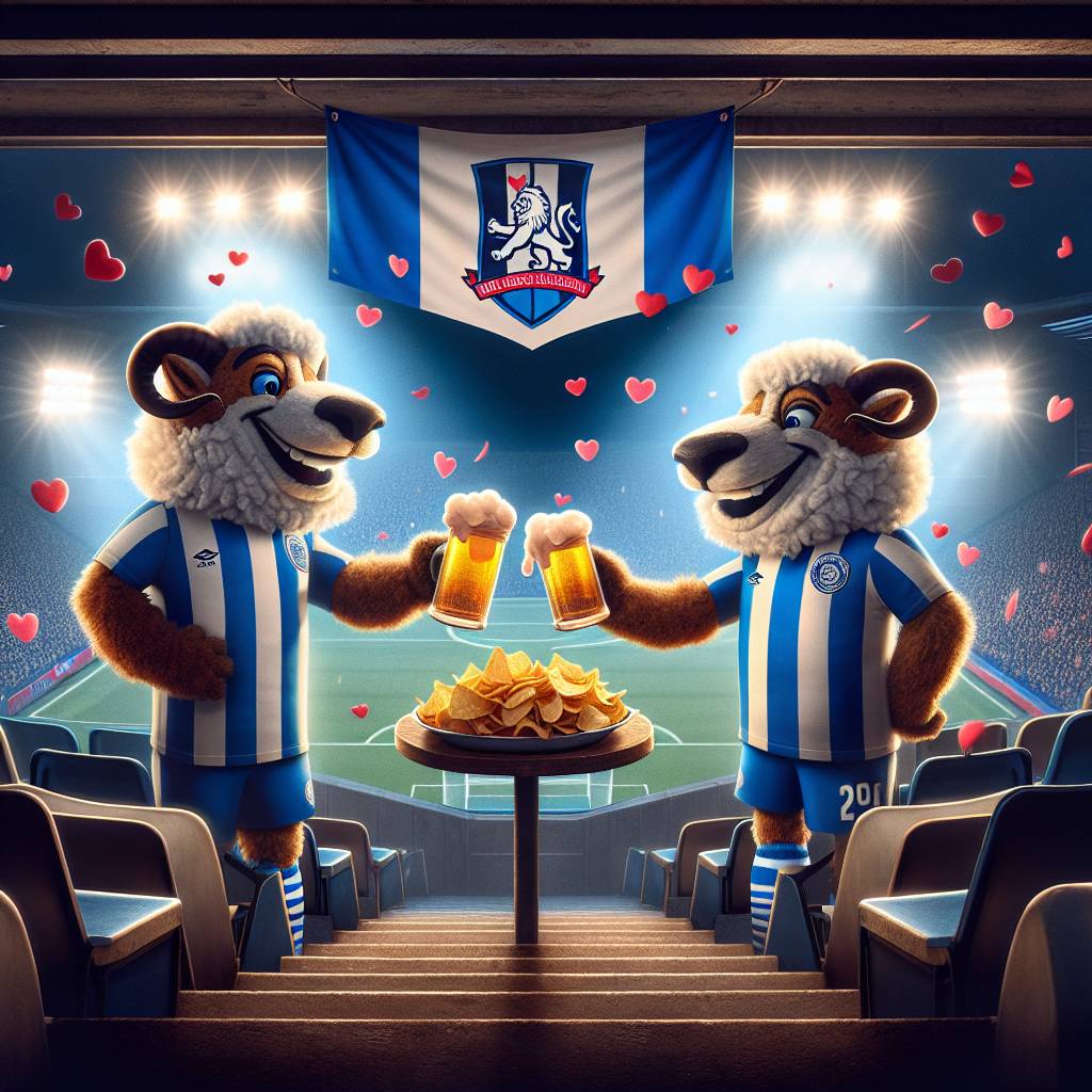 2) Valentines-day AI Generated Card - Millwall Football Club, Beer, and Nachos (10f9b)