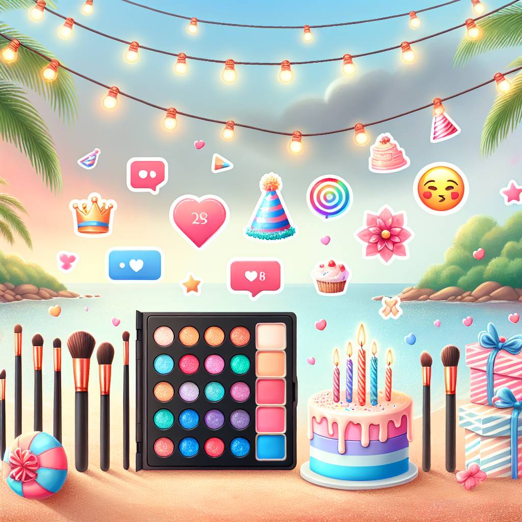 1) Birthday AI Generated Card - Make up, Snap Chat, and Holidays (7afd2)