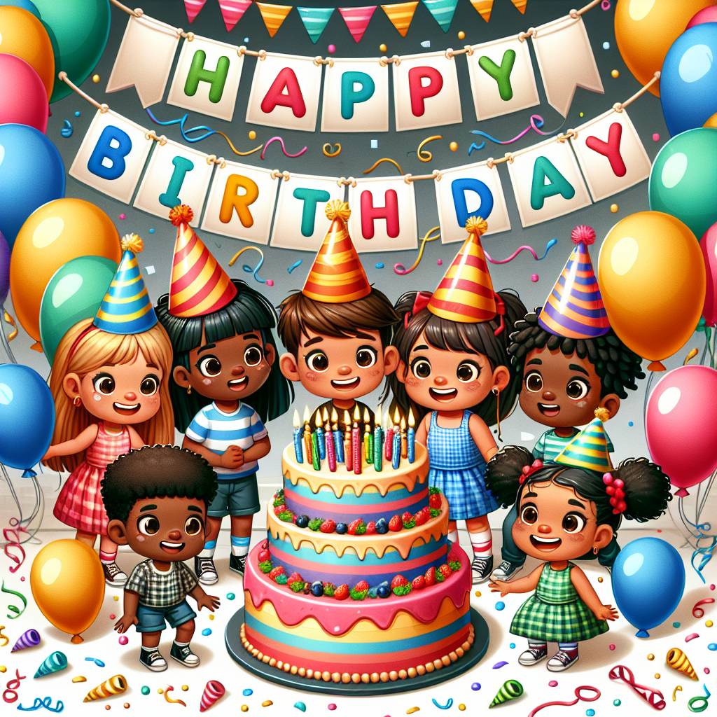 1) Birthday AI Generated Card - childrens   (22882)