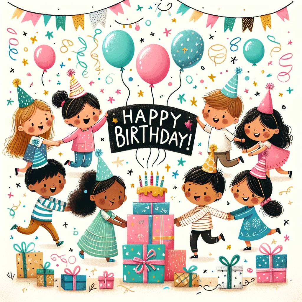 2) Birthday AI Generated Card - childrens   (4689c)