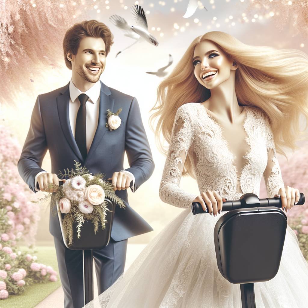 1) Wedding AI Generated Card - Segway, and Blonde (2024d)