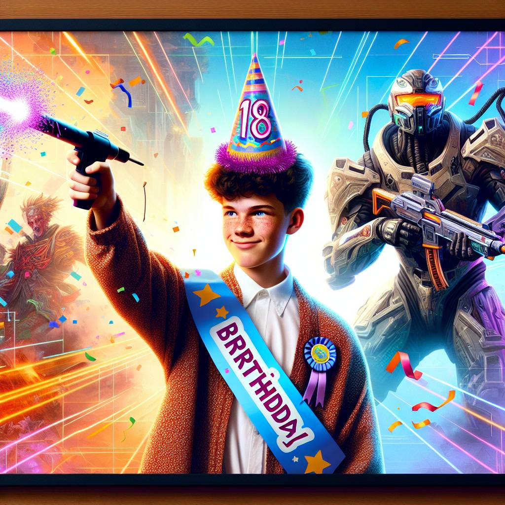2) Birthday AI Generated Card - Sex, Gaming, and 18th (2effb)