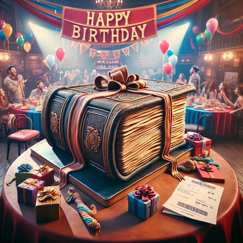 4) Birthday AI Generated Card - Movies, Books, and Travelling