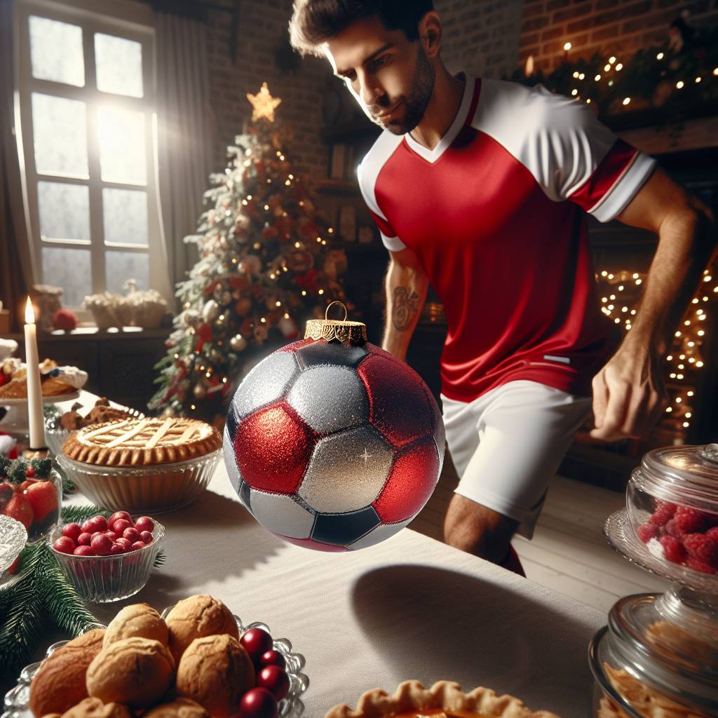 4) Christmas AI Generated Card - Soccer, Liverpool, and Eating (568d9)})