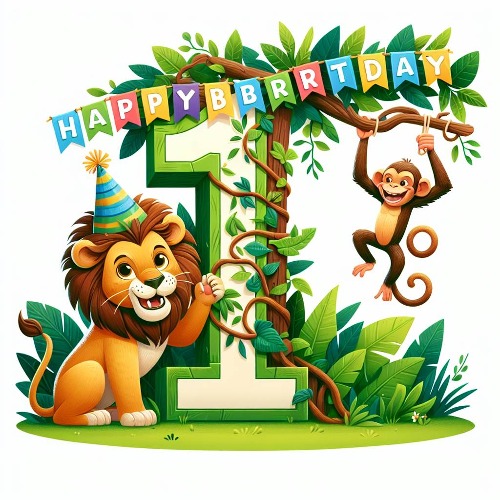 4) Birthday AI Generated Card - 1st   nephew (f8dd6)