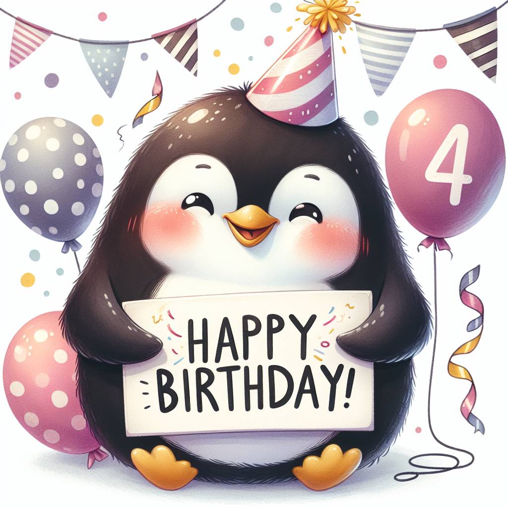 4) Birthday AI Generated Card - 44th   (b2e5c)