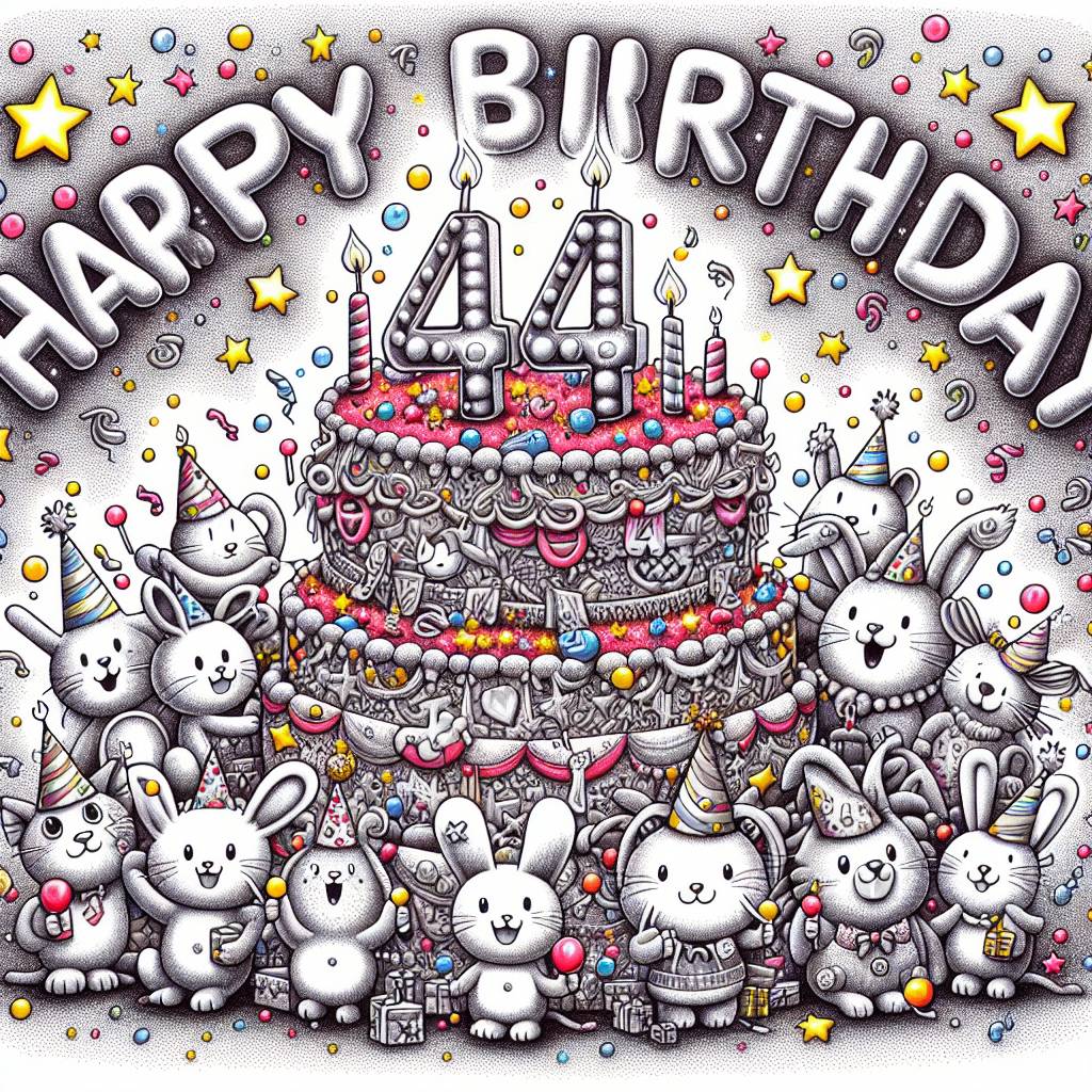 1) Birthday AI Generated Card - 44th   (2b03f)