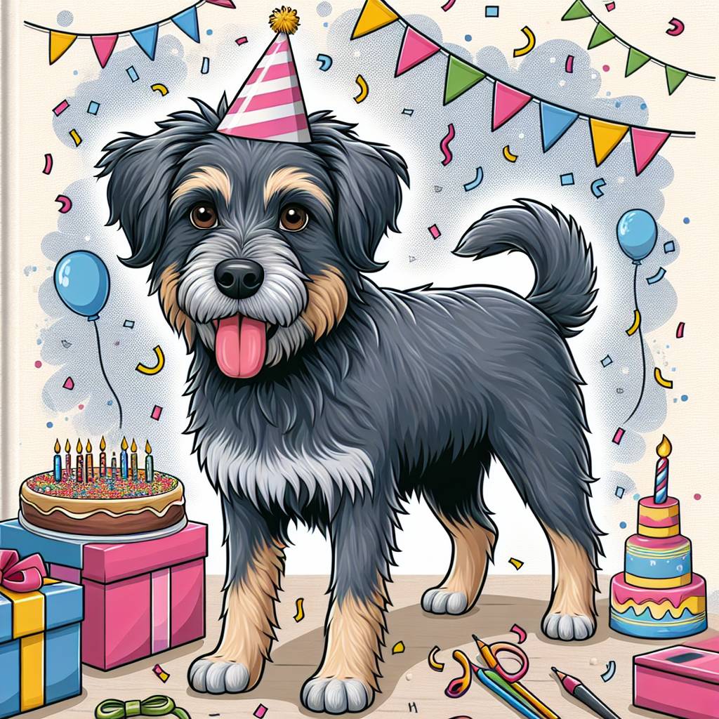 2) Birthday AI Generated Card - Pet Upload(500a9)