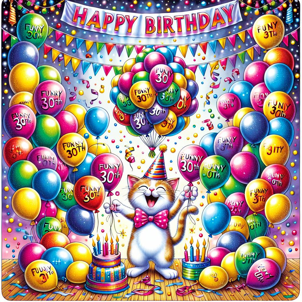 1) Birthday AI Generated Card - funny 30th   (5f4c2)