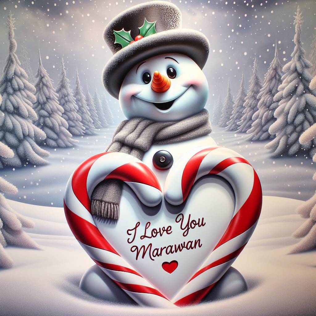 3) Christmas AI Generated Card - I love you.  Marawan (66167)