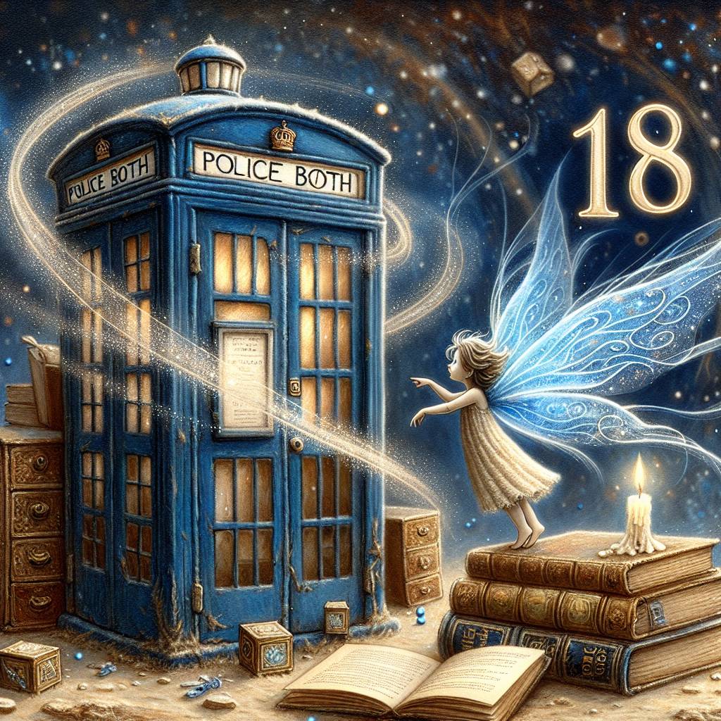 2) Birthday AI Generated Card - Dr Who, Books, Fairy , 18, Daughter, and Music  (71ee7)
