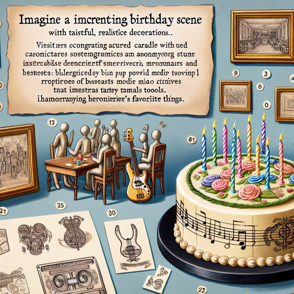1) Birthday AI Generated Card - Abba, The Beatles, bass, tattoo, film (94bf8)