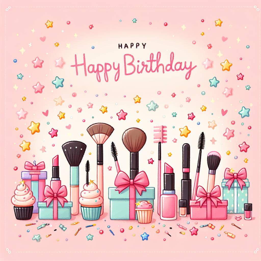2) Birthday AI Generated Card - Make up (be3f0)