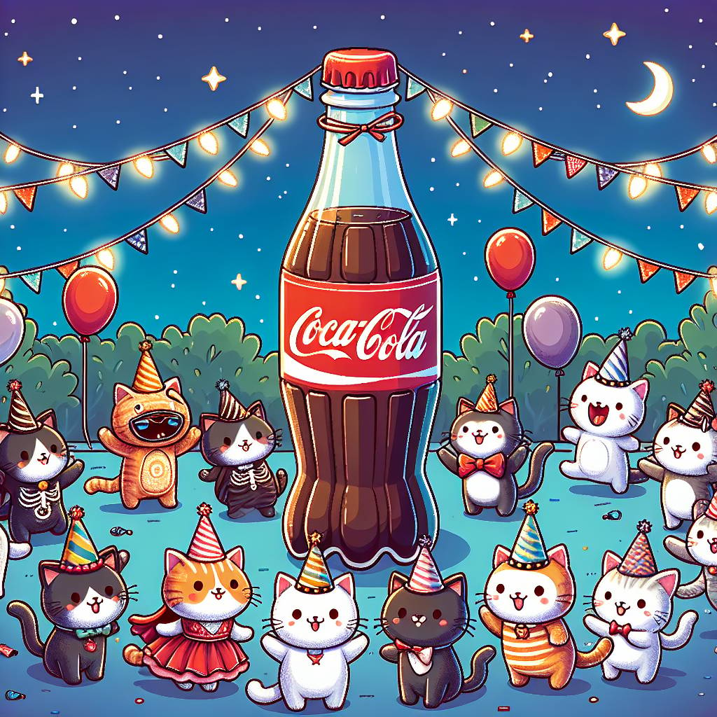 2) Birthday AI Generated Card - Cats, Halloween, and Pepsi max
