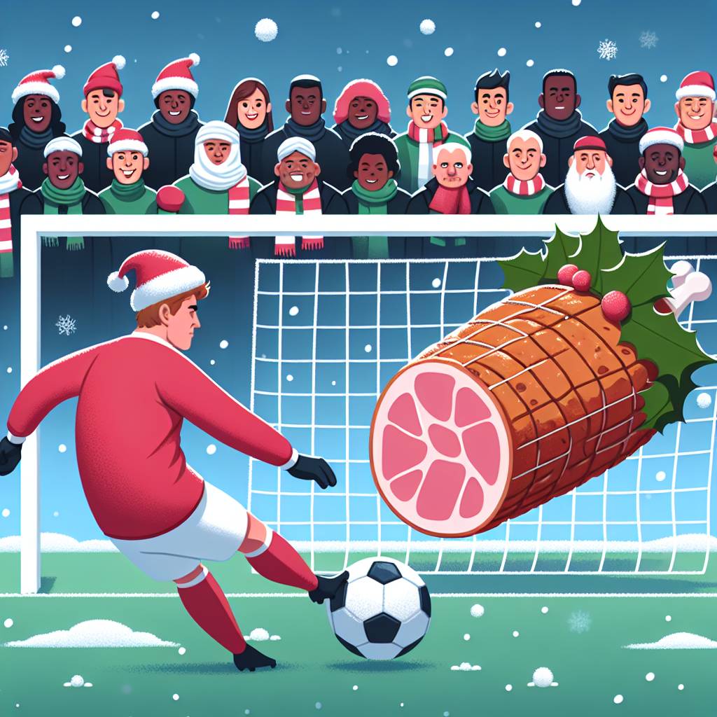 3) Christmas AI Generated Card - Soccer player that never scores, Bias liverpool fan, and A man that is always hungry (be449)})