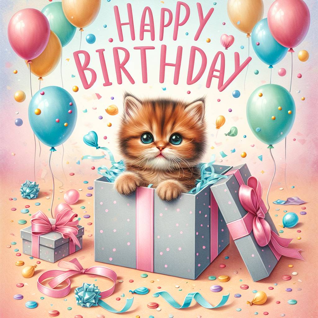 1) Birthday AI Generated Card - Havana Brown Birthday Cards (ff05c)