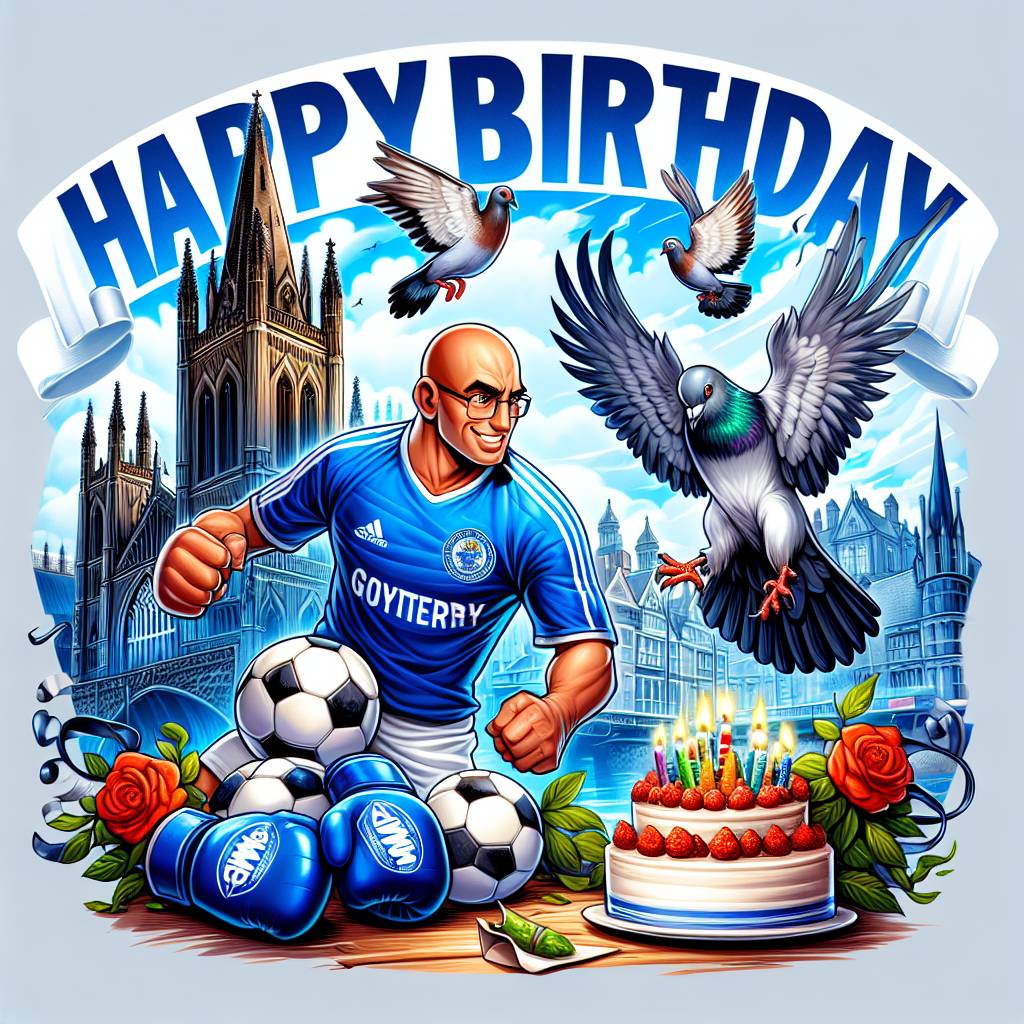 1) Birthday AI Generated Card - Everton football club  Southpark  pigeons  York   mma     (2b1f2)