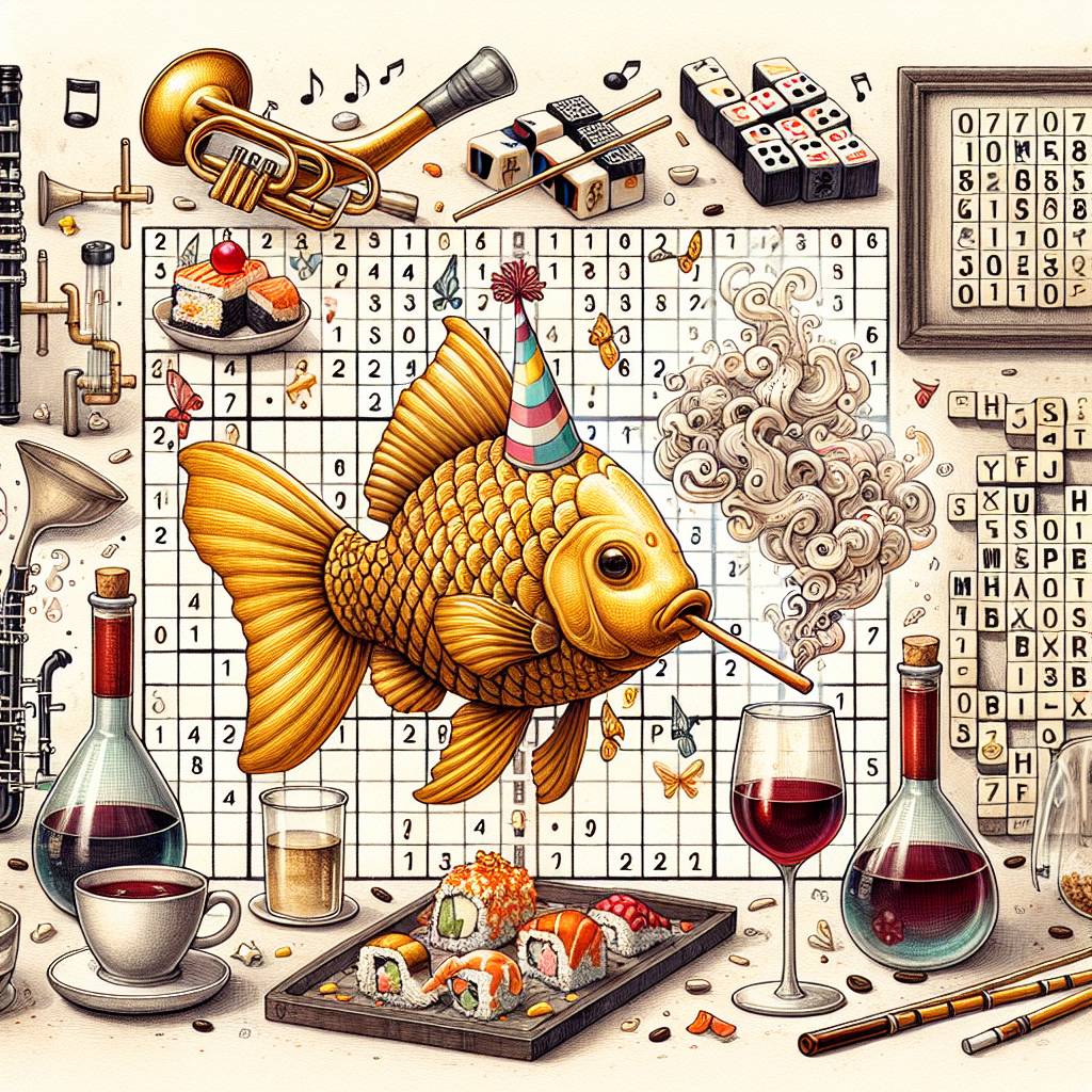 1) Birthday AI Generated Card - Magikarp, sudoku, clarinet, wine, sushi, chemistry, korean food, coffee, mahjong, musicals (f4e04)