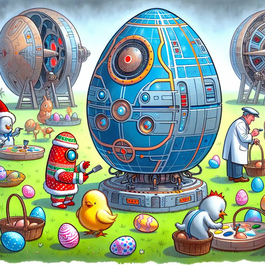 2) Easter AI Generated Card - dr who (6142d)