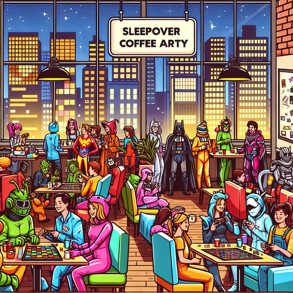 3) Birthday AI Generated Card - Superheroes with a overnigght party in the House, Gaming, Star Wars, Marvel, and Frriends (3fe21)})