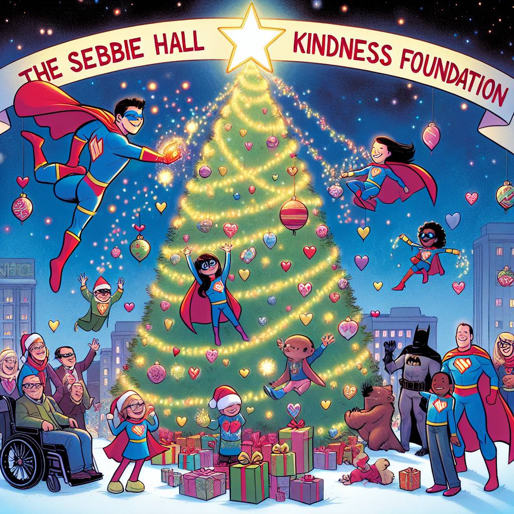 1) Christmas AI Generated Card - Kindness , Disabilty, Diversity , Hero, Superpower, Kindness Ripple effect , and Giving (4ba28)