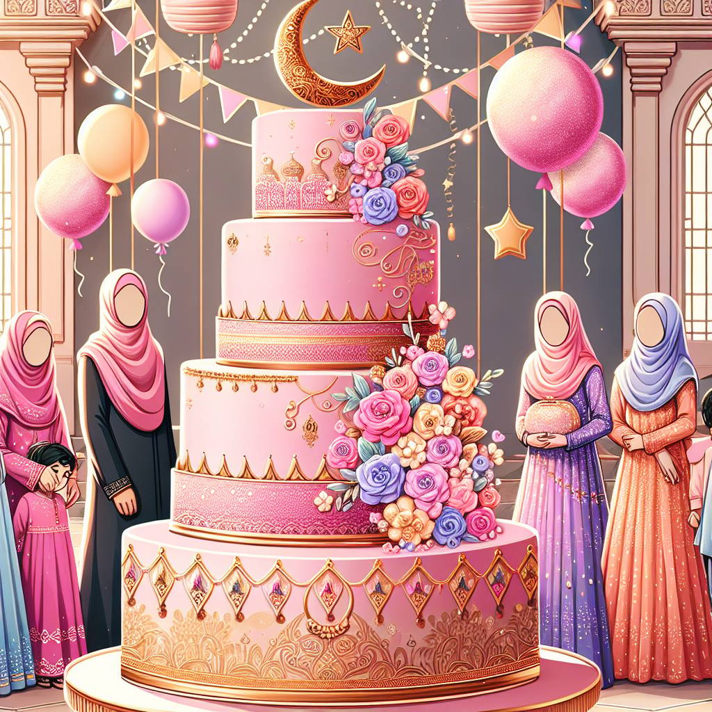 2) New-baby AI Generated Card - Baby Girl, Cake, Muslim, Indian, and Special  (b2251)
