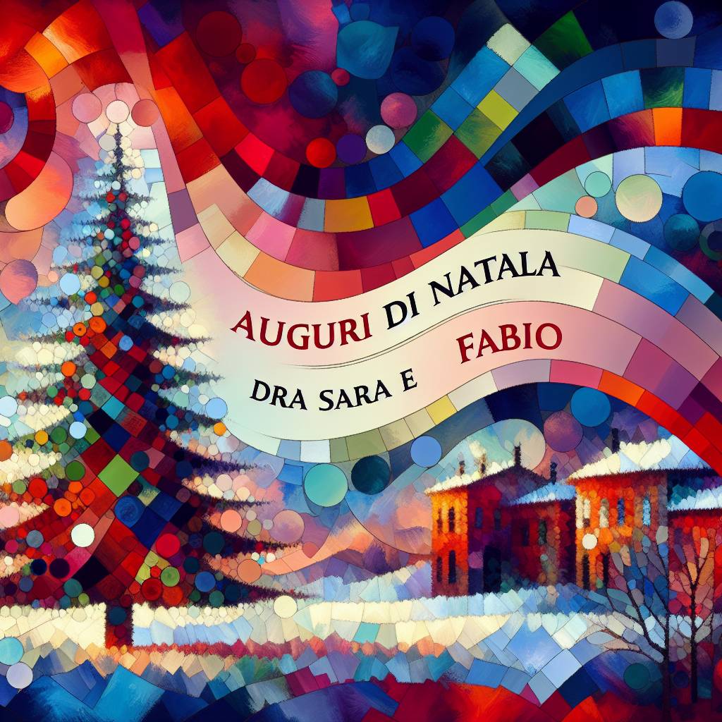 2) Christmas AI Generated Card - Auguri di Natale Alex, and Da Sara e Fabio (cfb4b)