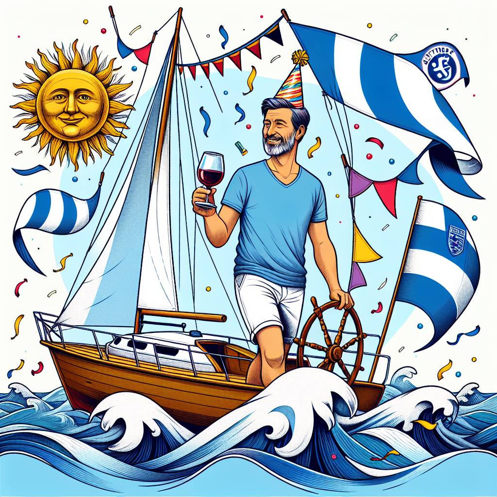 1) Birthday AI Generated Card - Wine, Sailing, Tranmere rovers, and Jeff (1e5f0)