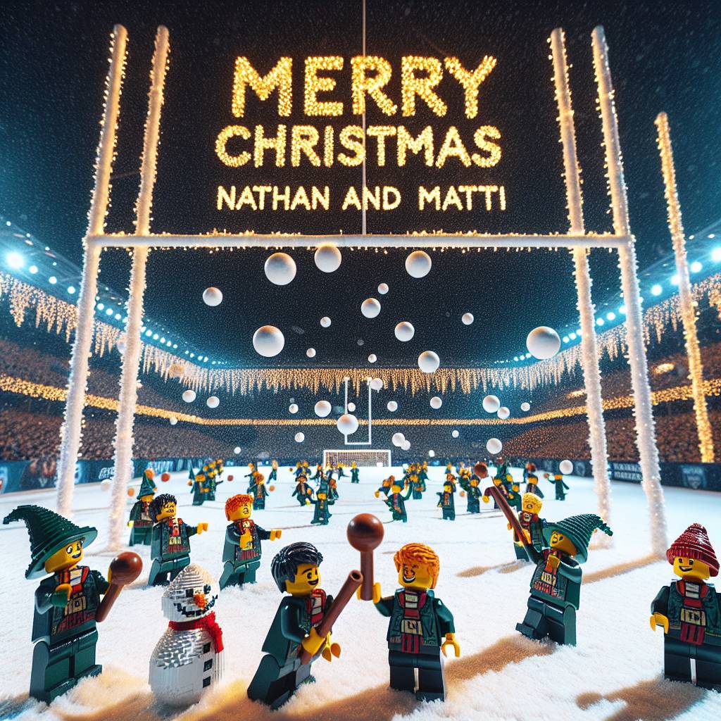 4) Christmas AI Generated Card - Lego Harry Potter  (c1812)