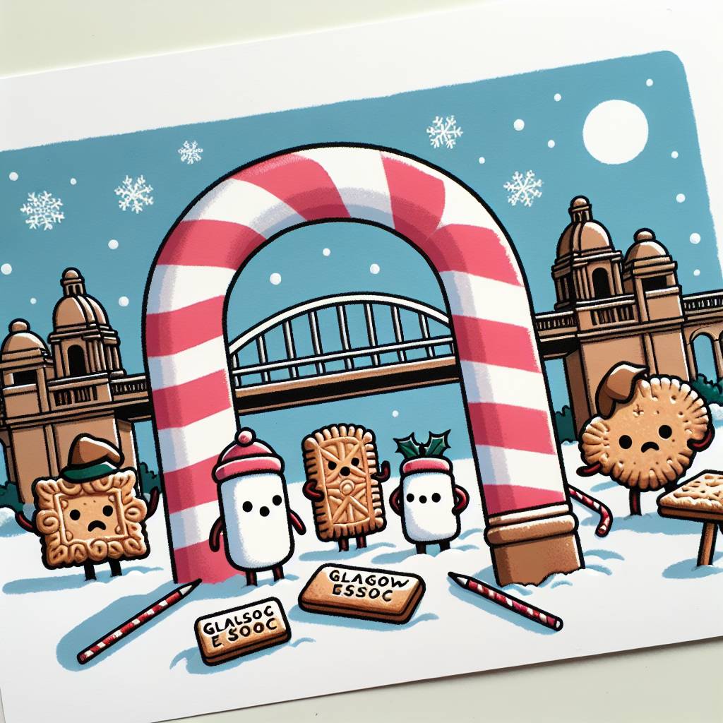 3) Christmas AI Generated Card - Criminal Investigation, and Glasgow (081ee)