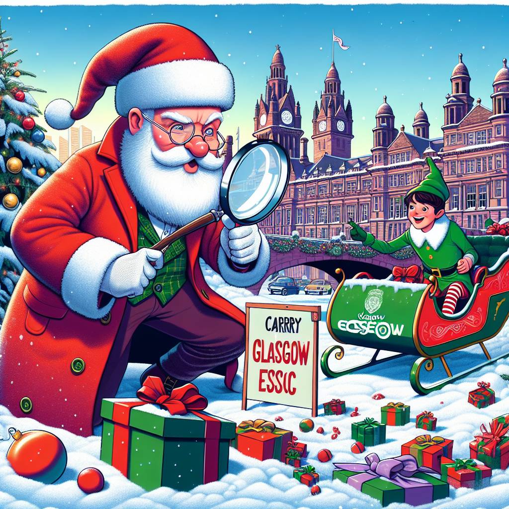 1) Christmas AI Generated Card - Criminal Investigation, and Glasgow (a6982)