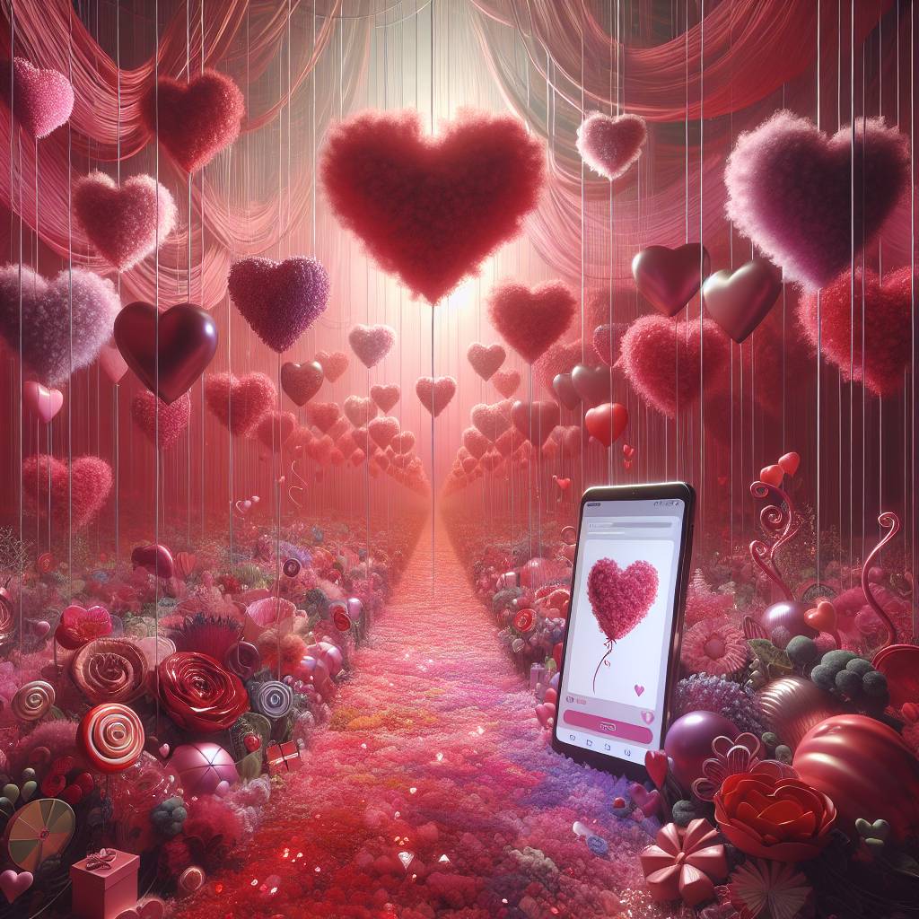 2) Mothers-day AI Generated Card - Hearts, Love, Pink, Sweets, and I phone (8ef16)