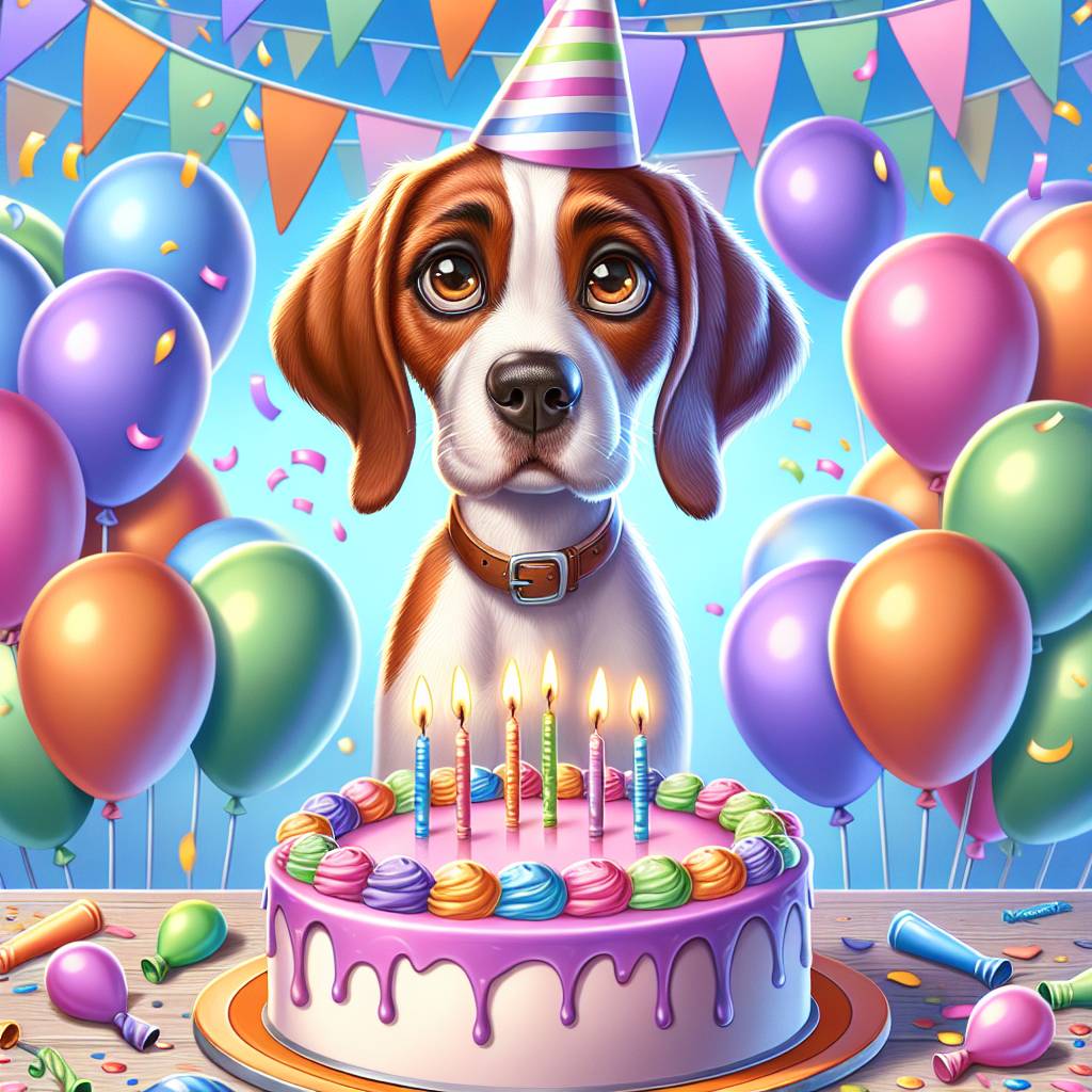 1) Birthday AI Generated Card - Pet Upload(b7cea)