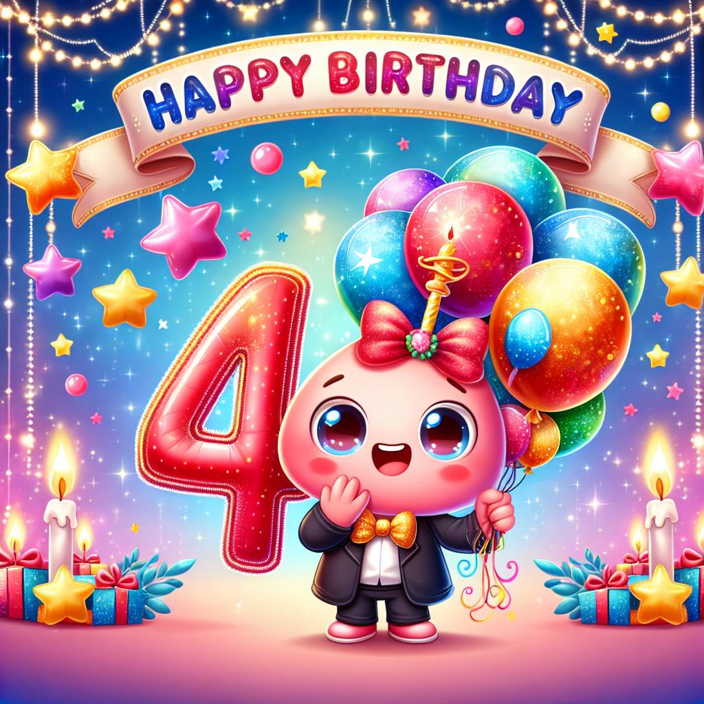 4) Birthday AI Generated Card - 40th   for her (6df8d)