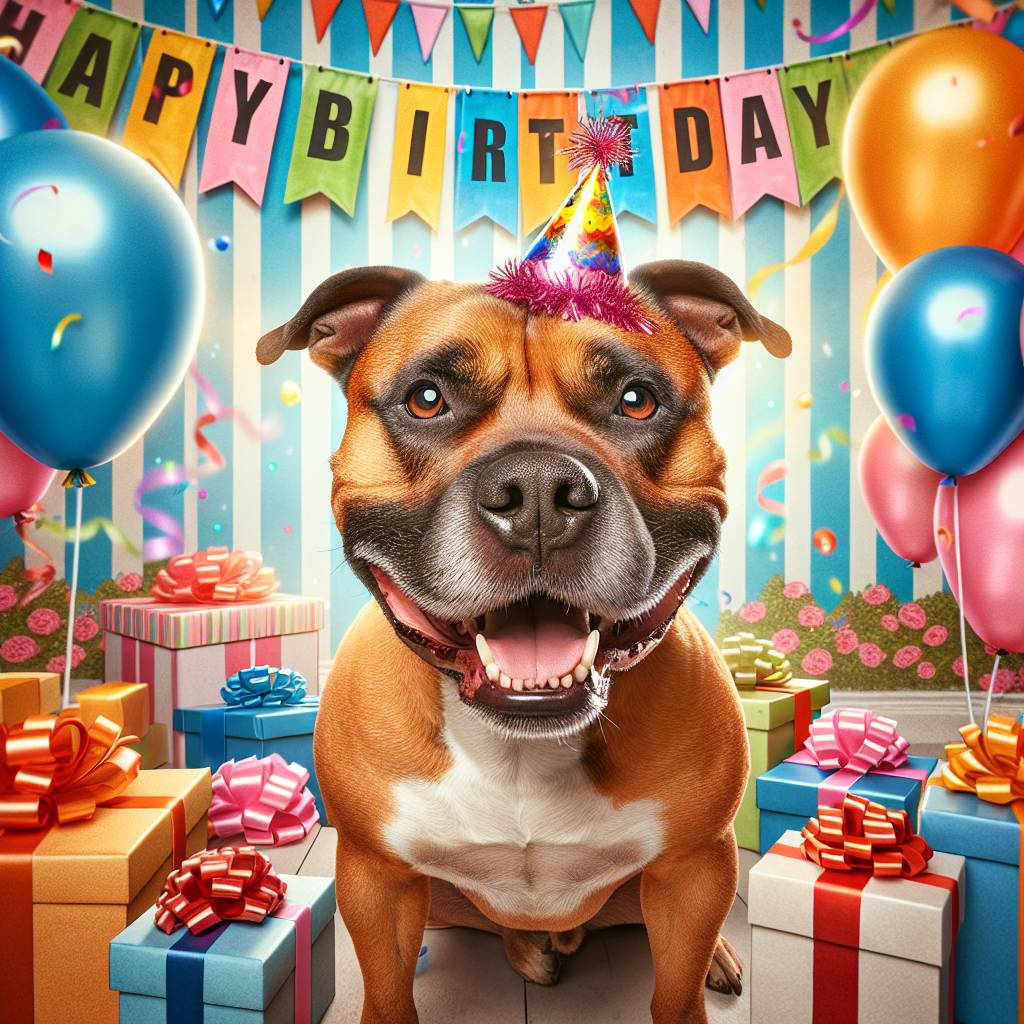 1) Birthday AI Generated Card - Pet Upload(a6693)