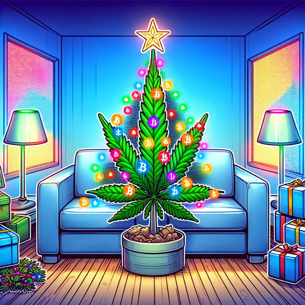 3) Christmas AI Generated Card - Cannabis , Crypto , and Fun