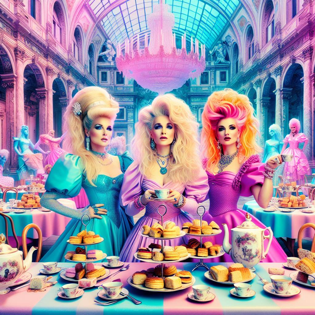 1) Birthday AI Generated Card - My little pony, Madonna, Adele, Britney Spears, 80ies fashion, English tea, Scones, and Vienna (71e32)