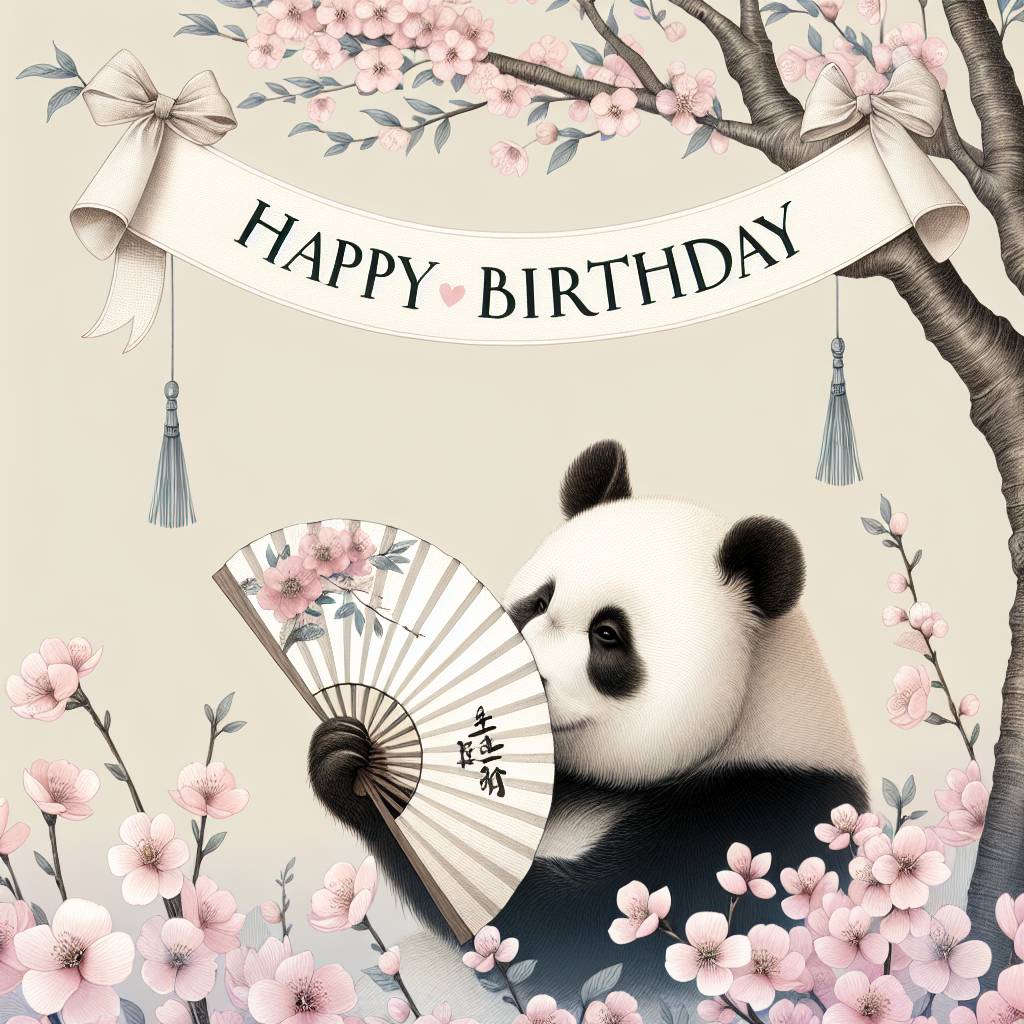 1) Birthday AI Generated Card - Oriental Birthday Cards (1b67d)